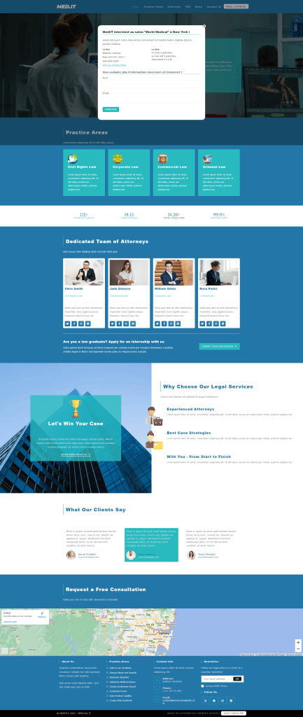 front page du site medit